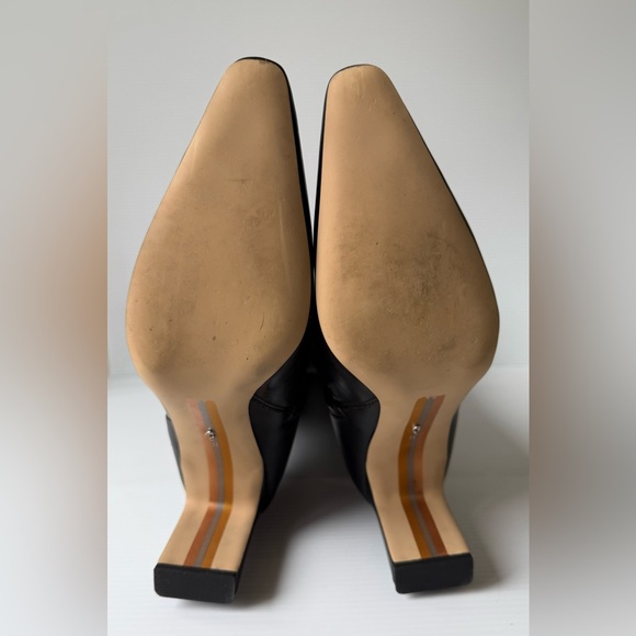 Sam Edelman Leather Boots Sylvia Knee High Black Heeled Boots Women's Size 11 - Picture 6 of 10